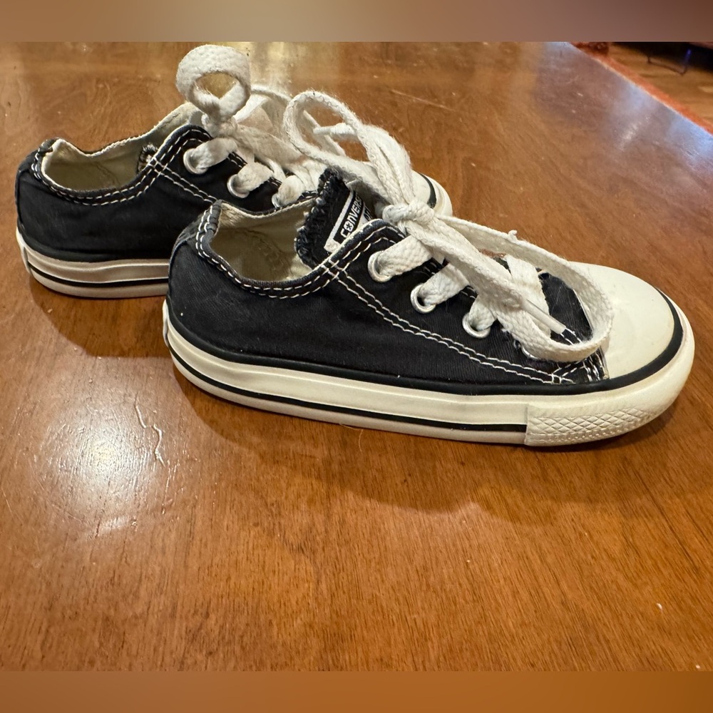 Converse All Star Toddler Boy Size 7 Black Sneakers